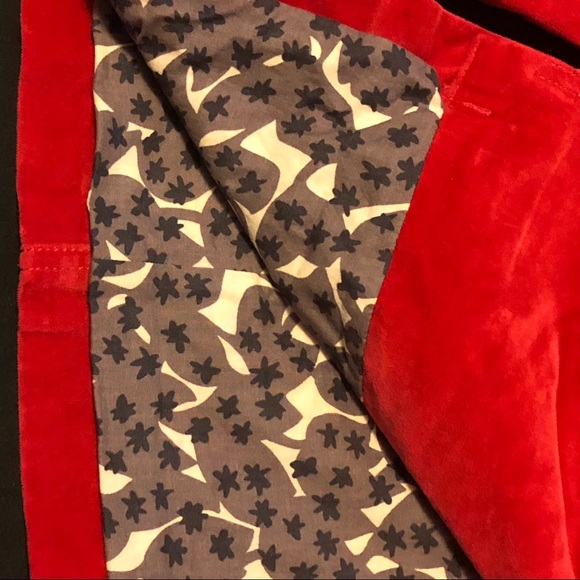 Boden Red Velvet Peacoat - Picture 5 of 10